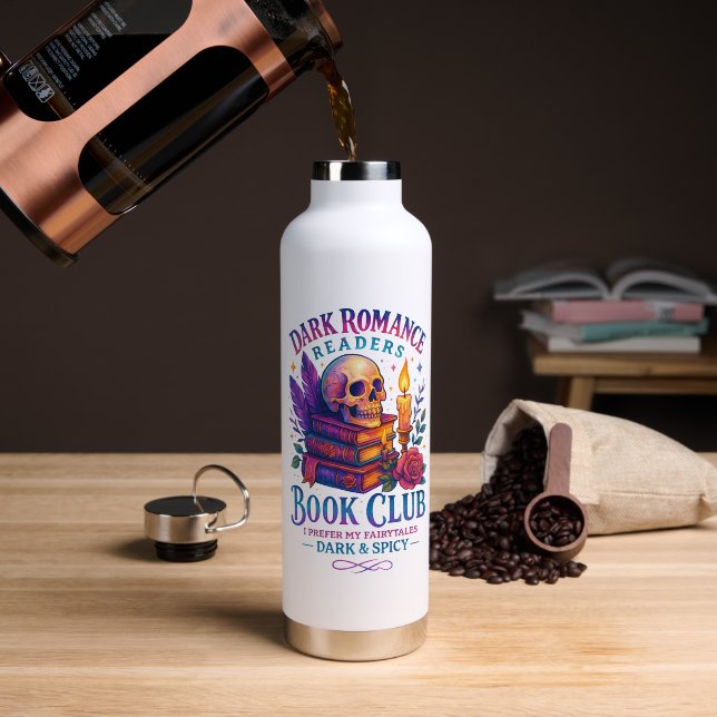 Dark Romance Leser... Trinkflasche (Kaffee (gedreht))