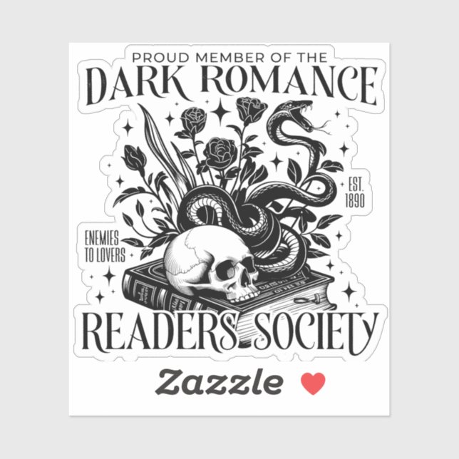 Dark Romance Readers Society Aufkleber (Blatt)