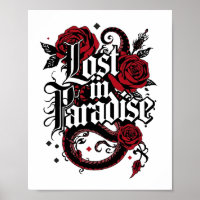 Dark Romance Tattoo Style Zitat