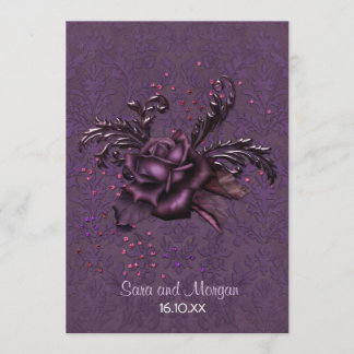 Dark Romance Wedding Einladung