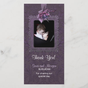 Dark Romance Wedding Vielen Dank Dankeskarte