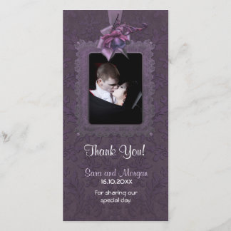 Dark Romance Wedding Vielen Dank Dankeskarte