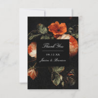 Dark Romantic Floral Rose Holländische Master Wedd