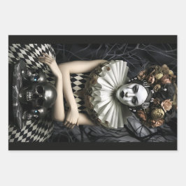 Dark Romantic Gothic Design Geschenkpapier Set