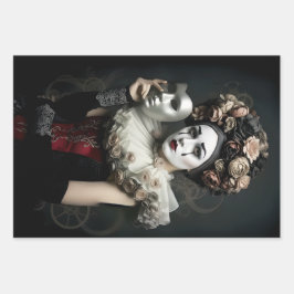 Dark Romantic Gothic Design Geschenkpapier Set