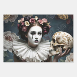 Dark Romantic Gothic Design Geschenkpapier Set