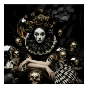 Dark Romantic Gothic Design Poster