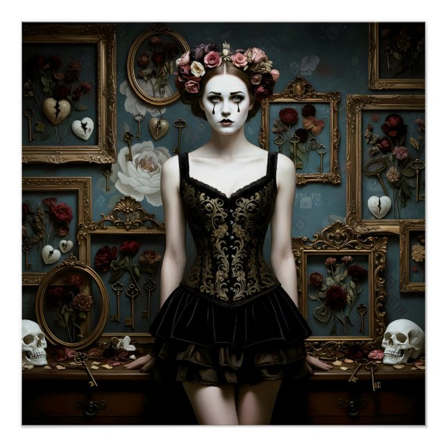 Dark Romantic Gothic Design Poster (Vorderseite)