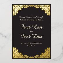 Dark Royalty Wedding Einladung