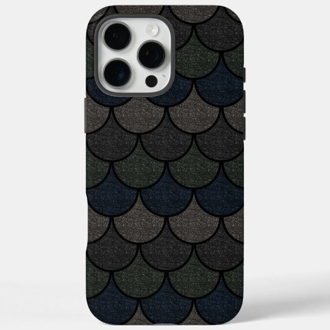 Dark Scalloped Dragon Scuster Case-Mate iPhone Hülle (Rückseite)