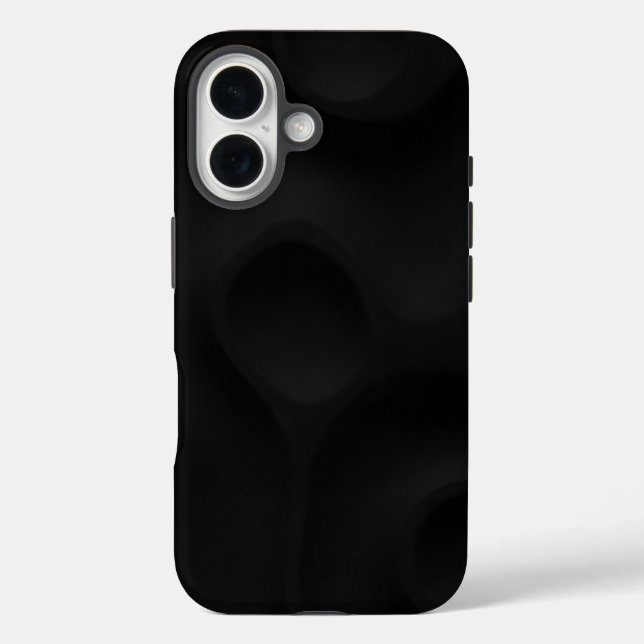 Dark Sculpted Minimal Matte Phone Case (Rückseite)