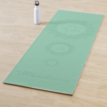 "Dark Sea Green" Mandala - Yoga Mat