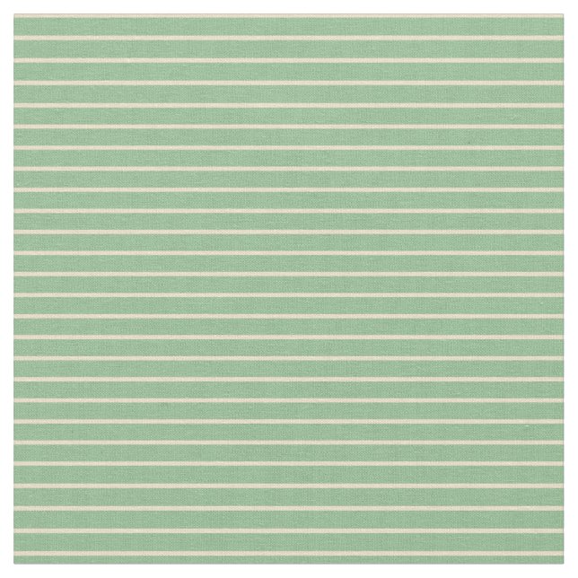 Dark Sea Green und Tan Stripes/Lines Muster Stoff (Nahaufnahme)
