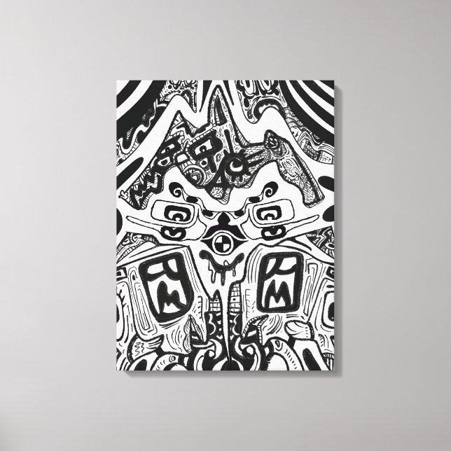 Dark Shades Phrame Leinwanddruck (Vorderseite)