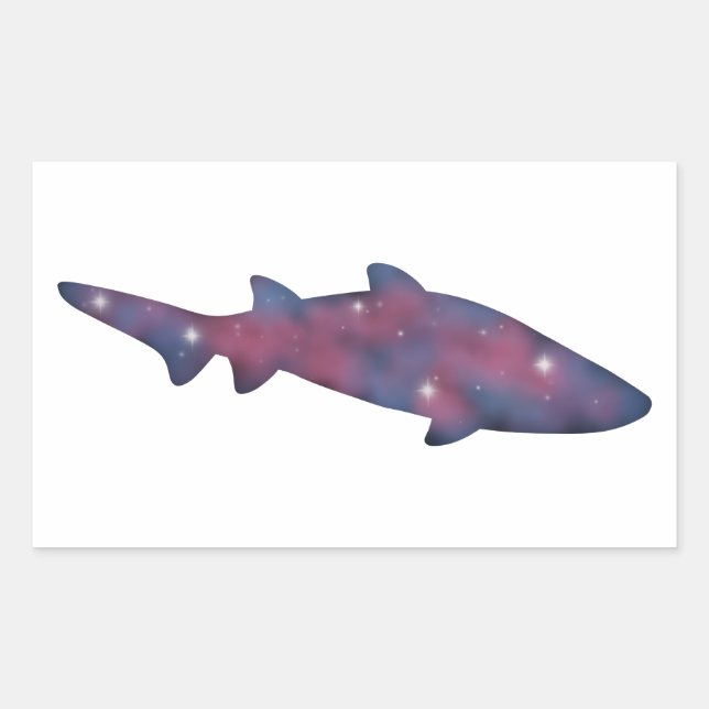Dark Shark Starscape Sticker (Vorderseite)