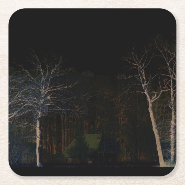 Dark Side 4 Coaster Rechteckiger Pappuntersetzer (Vorderseite)