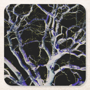 Dark Side 5 Küstenercnm Rechteckiger Pappuntersetzer