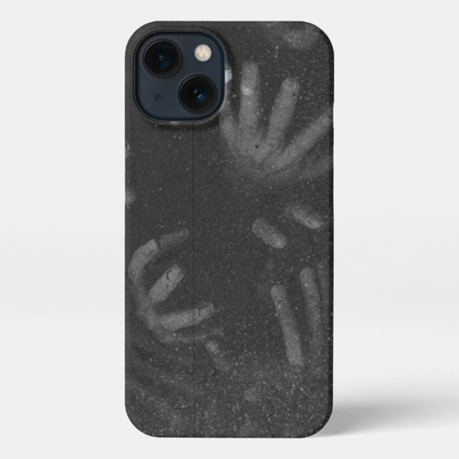 Dark Simple Slime iPhone 13 Case Hülle (Rückseite)