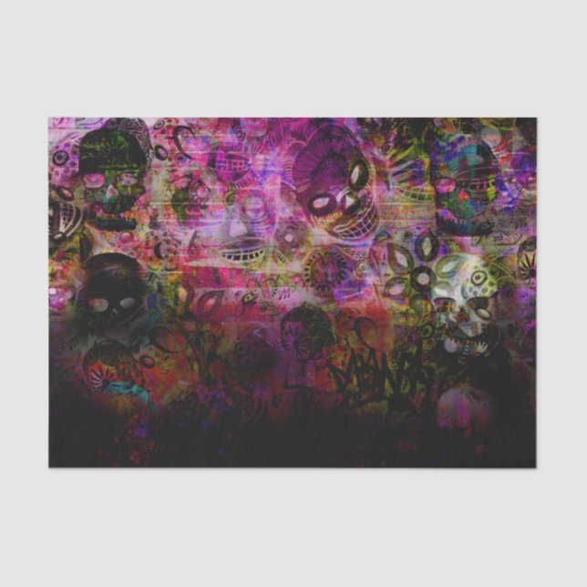 Dark Skeleton Seidenpapier (Vorderseite)