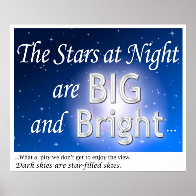 Dark Sky Advocacy - Starry Skies Poster (Vorne)