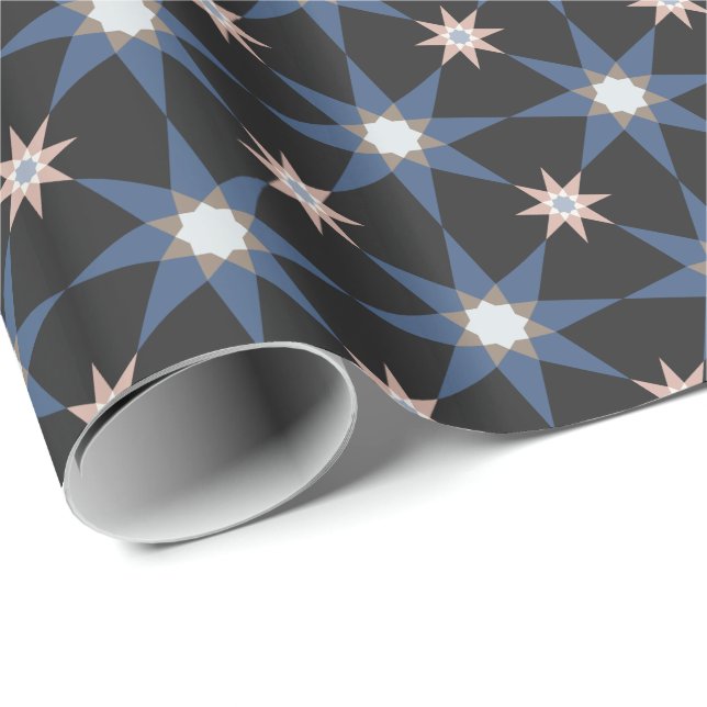 Dark Sky Star Wrapping Paper Geschenkpapier (Rolleneckpunkt)