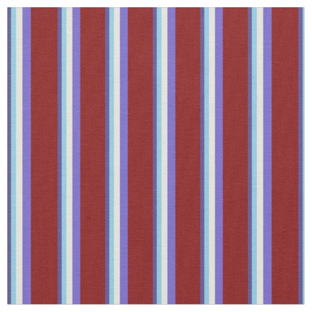Dark Slate Blue, Blue, Beige, Slate Blue & Maroon Stoff (Nahaufnahme)