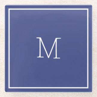 Dark Slate Blue Glass Untersetzer