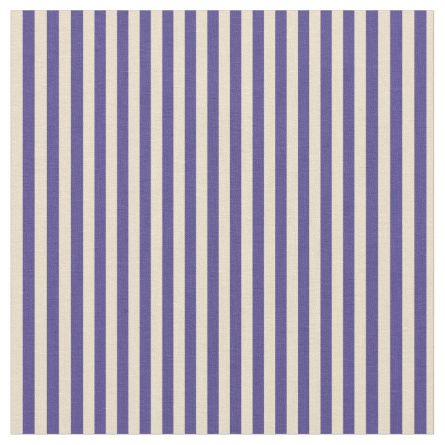 Dark Slate Blue & Tan Colofarbenes Muster Stoff (Nahaufnahme)