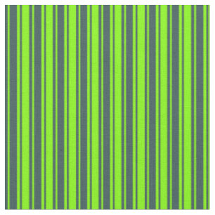 Dark Slate Gray & Chartreuse farbige Linien Stoff