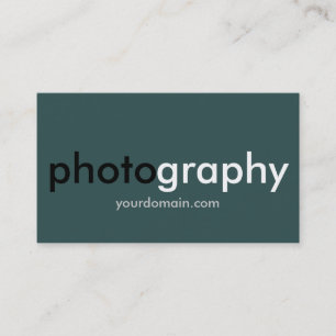 Dark Slate Gray Fotograf Artist Business Card Visitenkarte