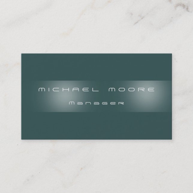 Dark Slate Gray Strip Manager Business Card Visitenkarte (Vorderseite)