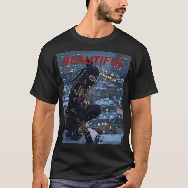 Dark Snow Kunoichi - Shadow Ninja Art T - Shirt (Vorderseite)