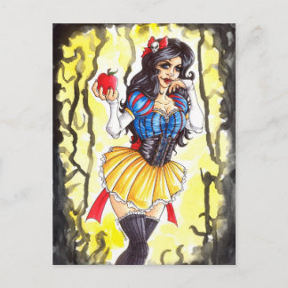 Dark Snow White Postcard Postkarte