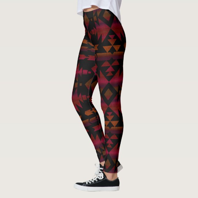 Dark Southwestern Sky Beautiful Boho Leggings (Links)