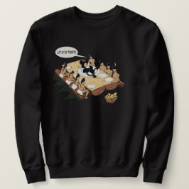 Dark Spaß Native American Erntedank Cartoon Sweatshirt