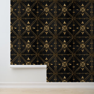 Dark Square Pattern Tapete
