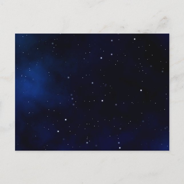 Dark Starry Night Sky Postkarte (Vorderseite)