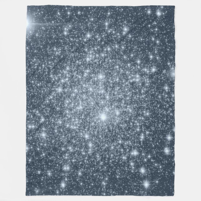Dark Steel Blue Fleece Blanket (Vorderseite)