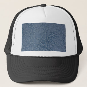 Dark Steel Blue Icy Crystals Truckerkappe
