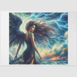 Dark Storm Angel Seidenpapier