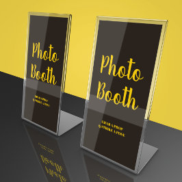 Dark Theme Wedding Sockelschild