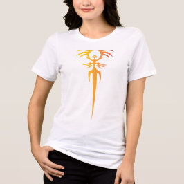 Dark Tribal Phoenix Emblem – Mythic Symbol Tri-Blend Shirt