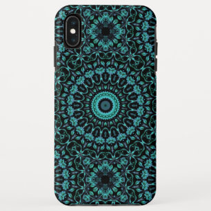 Dark Turquoise Floral Mandala Case-Mate iPhone Hülle