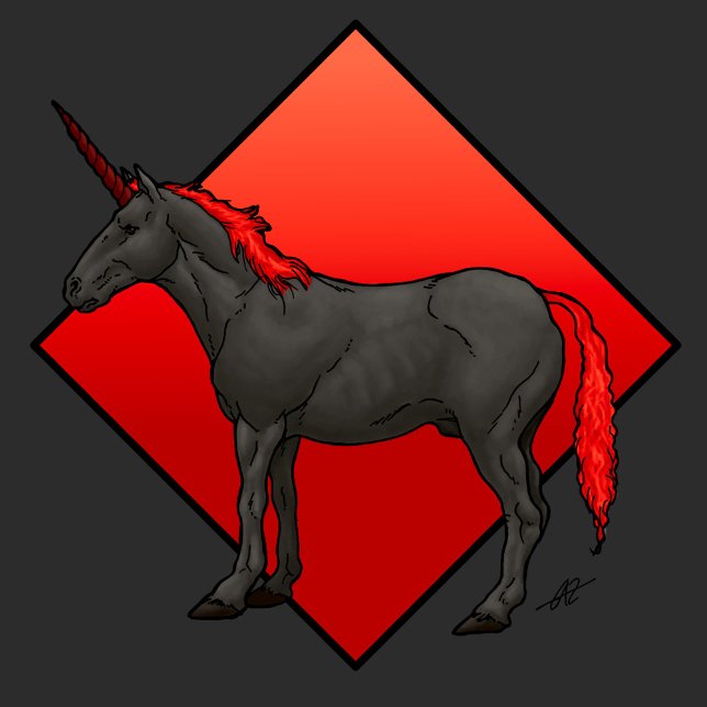 Dark Unicorn T-Shirt (Von Creator hochgeladen)