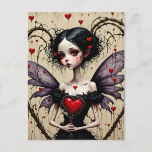 Dark Valentine Fairy Postkarte