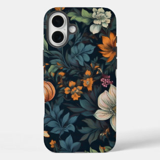 Dark Vintag Floral Tough iPhone 16 Plus Fall iPhone 16 Plus Hülle
