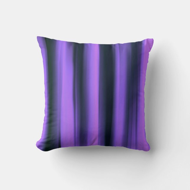 Dark Violet Abstrakt Art Kissen (Vorderseite)