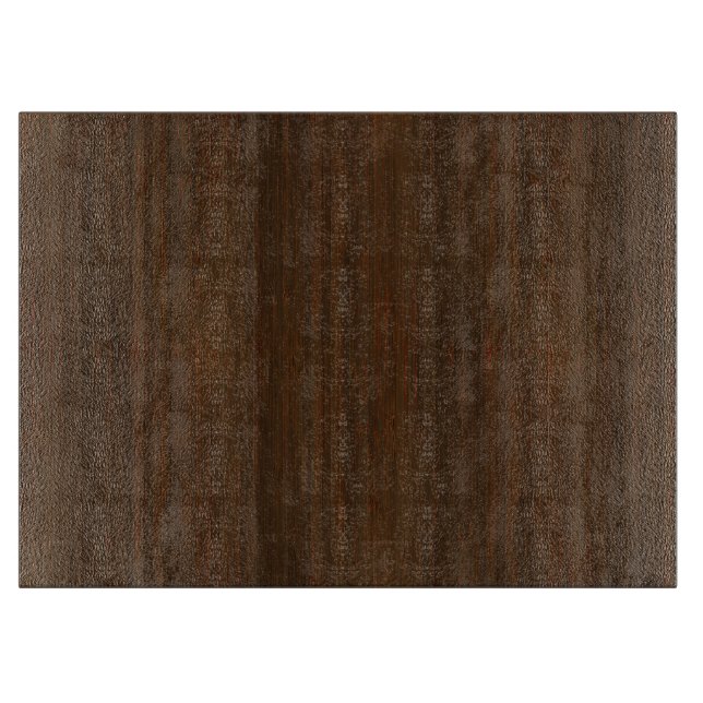 Dark Walnut Brown Bamboo Wood Grain Look Schneidebrett (Vorderseite)