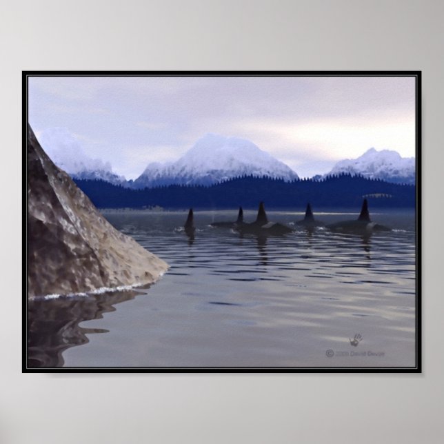 Dark Water Orca Poster (Vorne)