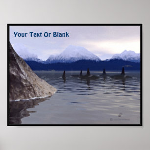 Dark Water Orca Poster